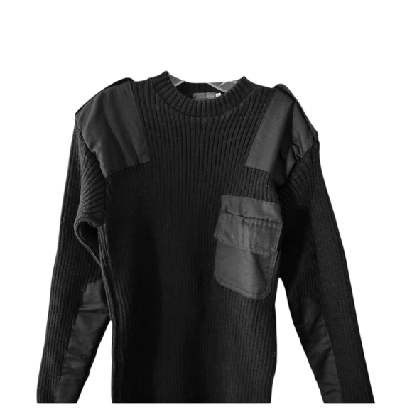 Vintage Bushline Commando Sweater Men XXL Black Military SAS 90s Tactical - Picture 2 of 9